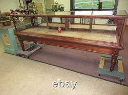 Antique Show Case Jewelry Store Tobacco Shop Museum Collector Display Mahogany