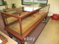 Antique Show Case Jewelry Store Tobacco Shop Museum Collector Display Mahogany