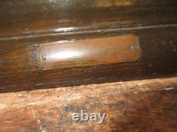 Antique Show Case Jewelry Store Tobacco Shop Museum Collector Display Oak 1910