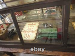 Antique Show Case Jewelry Store Tobacco Shop Museum Collector Display Oak 1910