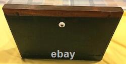 Antique Small Slant Front Display Case Country Store Countertop-nice Condition