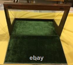 Antique Small Slant Front Display Case Country Store Countertop-nice Condition