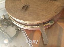 Antique Standard Computing Cheese Wheel Cutter cast iron & wood general store