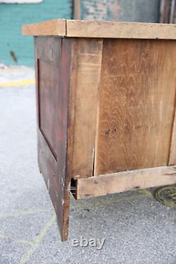 Antique Store Counter Bar Wood Countertop Kitchen island primitive country