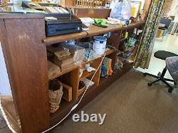 Antique Store Counter Display Case Wood & Glass 7 X 3.5 Foot Pick Up Only 76067