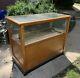 Antique Tobacco Cigar General Store Display Case Wood Glass 1900s