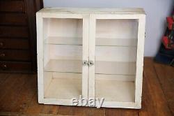 Antique Toms Roasted Peanuts Store Counter Display Case wood apothecary cabinet