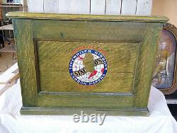 Antique Vintage 10 Drawer Oak Stafford's Typewriter Ribbon Store Display Cabinet