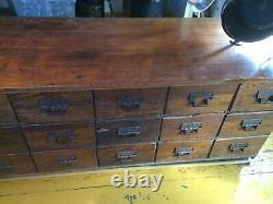 Antique Vintage General Store Dry Goods Mercantile Counter