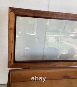 Antique Vintage Wooden Glass General Store Display Case Box