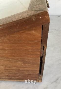 Antique Vintage Wooden Glass General Store Display Case Box