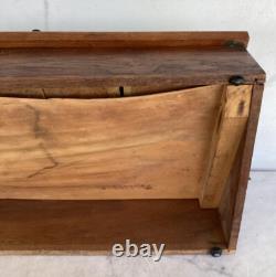 Antique Vintage Wooden Glass General Store Display Case Box
