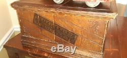 Antique WILIMANTIC 2 Two Drawer Wooden Spool Cabinet STORE DISPLAY CASE