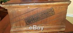 Antique WILIMANTIC 2 Two Drawer Wooden Spool Cabinet STORE DISPLAY CASE