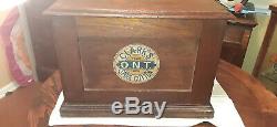 Antique WILIMANTIC 2 Two Drawer Wooden Spool Cabinet STORE DISPLAY CASE