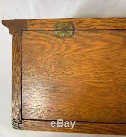 Antique Waterman Fountain Pen Wood Glass Display Case Store Counter Rare Early