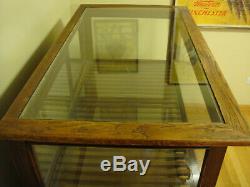 Antique general store display case cabinet cigar counter