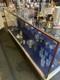 Antique oak & glass display case / Store Mercantile Counter 8' long early 1900s