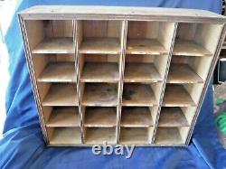 AntiqueWoodenGeneral StoreClothing20 CubicleCounter Shelf Storage Display