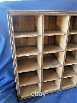 AntiqueWoodenGeneral StoreClothing20 CubicleCounter Shelf Storage Display