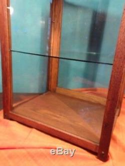 Artist or Store Display Case, Antique Oak withOriginal Watery Glass. SALE