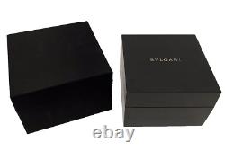 Authentic BVLGARI Black Lacquered Watch Storage Display Empty Box / Case
