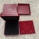 Authentic CARTIER Pendant Jewelry STORAGE DISPLAY CASE RED box Plus Puch