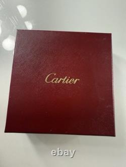 Authentic CARTIER Pendant Jewelry STORAGE DISPLAY CASE RED box Plus Puch