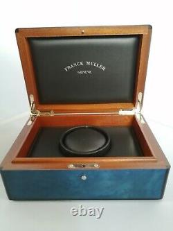 Authentic Franck Muller wood display watch box case empty storage travel yzk12