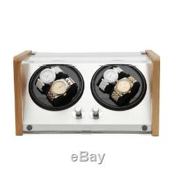 Automatic 4+0 Watch Winder Rotation Case Bamboo Display Box jewelry Storage