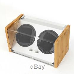 Automatic 4+0 Watch Winder Rotation Case Bamboo Display Box jewelry Storage