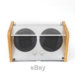 Automatic 4+0 Watch Winder Rotation Case Bamboo Display Box jewelry Storage