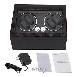 Automatic 4+6 Watch Winder PU Shell Storage Case Display Box Silent Motor NEW