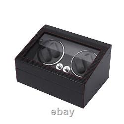 Automatic 4+6 Watch Winder PU Shell Storage Case Display Box Silent Motor NEW