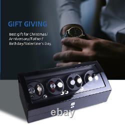 Automatic 4 Rotation 8+9 Watch Winders Display Box Storage Case Organizer Gift