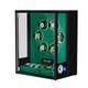 Automatic 6 Watch Winder Fingerprint with Storage Display Case Box RGB LED Green