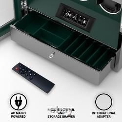 Automatic 6 Watch Winder with Watch Storage Display Case LCD Fingerprint Unlock