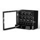 Automatic 8 Watch Winder Case With 6 Watches Display Storage Box LED Light Black