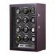 Automatic Rotation 12 Watch Winder Box Leather Storage Display Case Gift