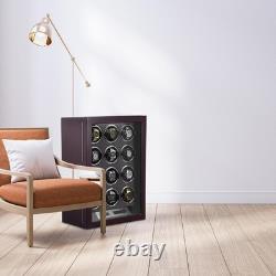 Automatic Rotation 12 Watch Winder Box Leather Storage Display Case Gift