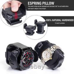 Automatic Rotation 12 Watch Winder Box Leather Storage Display Case Gift