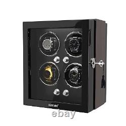 Automatic Rotation 4 Watch Winder 4 Rotation Mode Storage Display Case Box LED