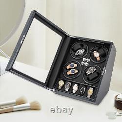 Automatic Rotation 8+5 Watch Winder Box Watch Display Box Storage Case With Lock