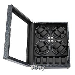 Automatic Rotation 8+5 Watch Winder Box Watch Display Box Storage Case With Lock