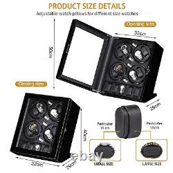 Automatic Rotation 8+5 Watch Winder Display Storage Display Case Box Organizer