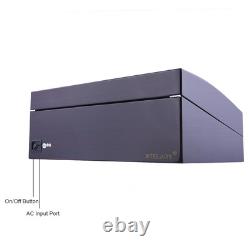 Automatic Rotation 8+9 Watch Winder Display Case Leather Storage Box Ebony Black