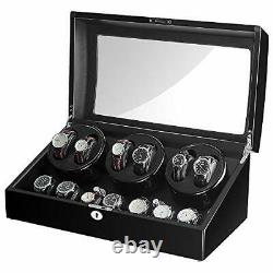 Automatic Watch Winder, 6 +7 Storage Display Case with Extremely Silent