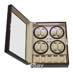 Automatic Watch Winder 8+5 Storage Display Case Box Large Capacity