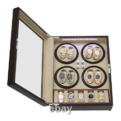 Automatic Watch Winder 8+5 Storage Display Case Box Large Capacity