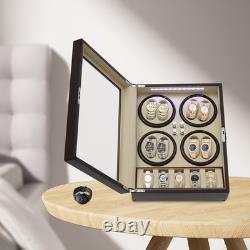 Automatic Watch Winder 8+5 Storage Display Case Box Large Capacity